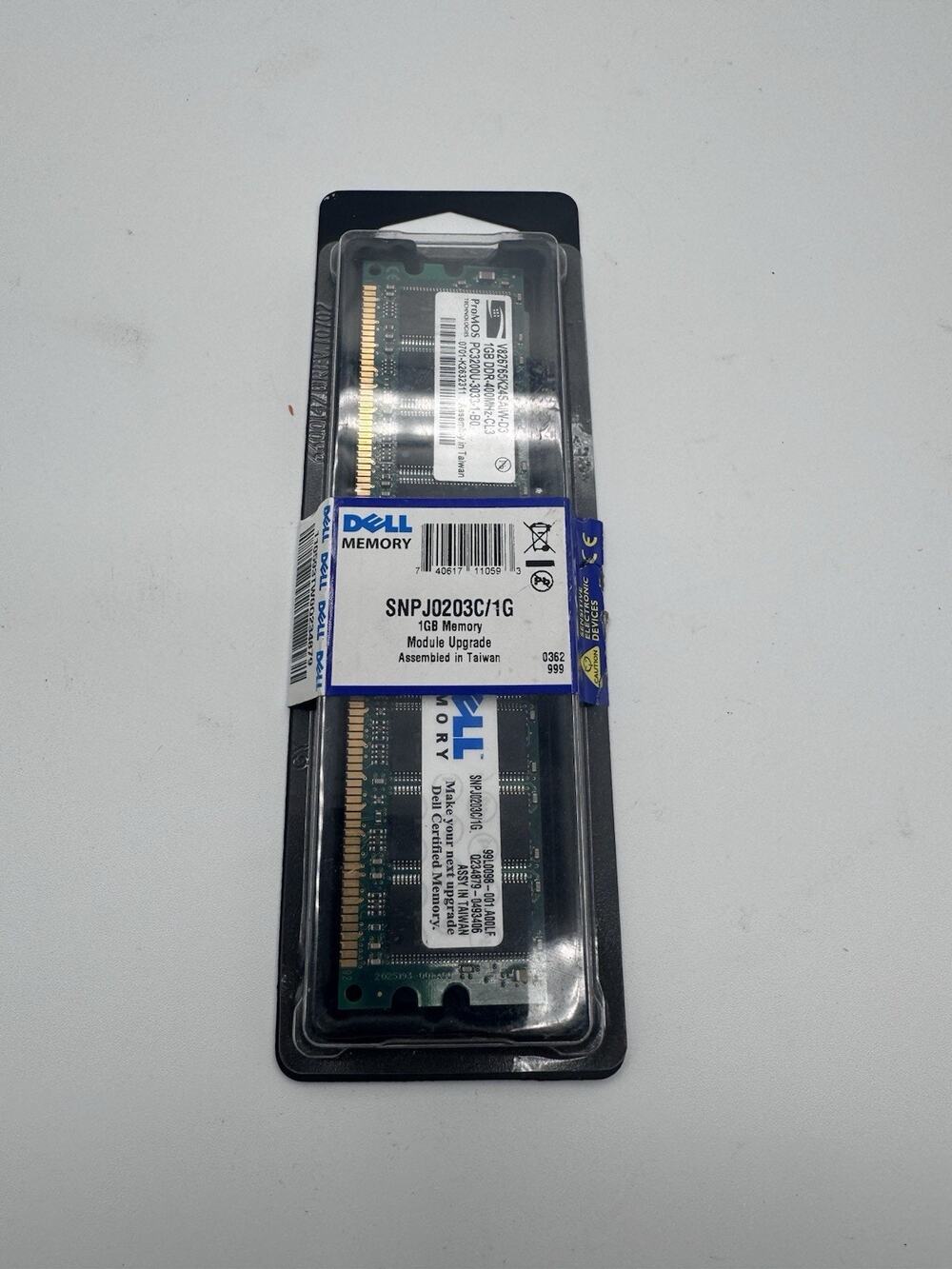 Dell SNPJ0203C/1G 1GB Memory Module/RAM Upgrade DDR 400MHZ PC3200